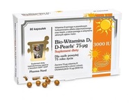 Bio-Vitamín D3 D-Pearls 75mcg, 80 kapsúl