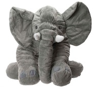 Maskot plyšový slon sivý veľký 60cm