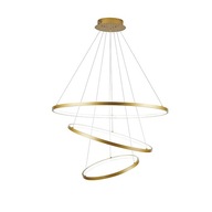 Lampa wisząca żyrandol SILVA ring 60/80/100cm okrąg modern LED złoty