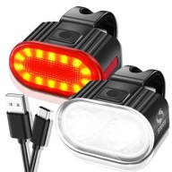 KERÉKPÁR LÁMPA ELSŐ ÉS HÁTSÓ LED ERŐS AKKUMULÁTOROS KERÉKPÁR SZETT