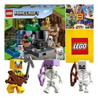 LEGO Minecraft - Loch Szkieletów (21189) + Torba Prezentowa + Katalog LEGO