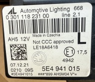 light SKODA OCTAVIA 4 IV 5E4941015 left original as new