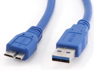 Długi kabel do dysku zewnętrznego USB 3.0 A - micro B - 180 cm