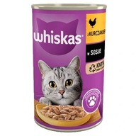 WHISKAS mokra karma dla kota KURCZAK SOS puszka 400 g