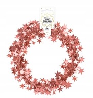 Girlanda hviezdy rose gold vianočná dekorácia vianočný stromček ružové zlato