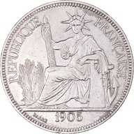 Moneta, FRANCUSKIE INDOCHINY, Piastre, 1905, Paris