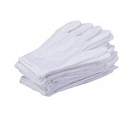 20 párov Ošetrujúce rukavice biele
