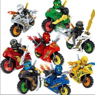 8pcs Ninjago Motorcycle Set Minifigures Mini