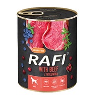 Rafi Vlhké krmivo pre psov s hovädzím mäsom v konzerve 800 g