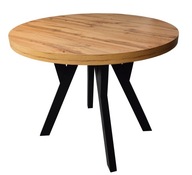 Stôl okrúhly pevný nerozkladací Ø100 Dub WOTAN