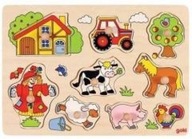 Puzzle z uchwytami. Farma