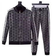 Dres Philipp Plein męski Logo PP cyrkonie rozmiar 3XL