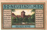 Banknot, Niemcy, Neustadt Stadt, 50 Pfennig, châte