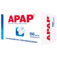 Apap 500 mg paracetamol 100 tabletek ból gorączka