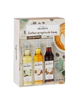 Syrop do kawy MONIN - ZESTAW KAWOWY 3 x 50 ml