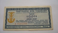 Banknot 1 cent Baltona 1973 seria A stan 3-