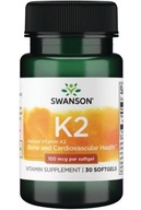 Swanson Naturalna Witamina K2 MK-7 100mcg 30kaps