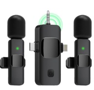 Profesionální bezdrátový klopový mikrofon Lavalier pro iPhone a Android Hi-Fi Plug & Play
