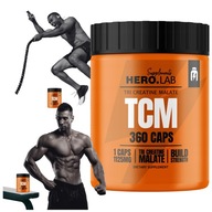 TCM KREATYNA JABŁCZAN KREATYNY MOCNY SIŁA CREATINE MALATE 360 kap Hiro.Lab