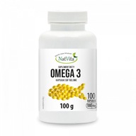 Omega 3 EPA, DHA Soft Gél Mastné kyseliny Srdce Mozog 1000 mg NatVita