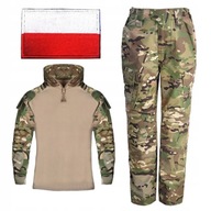 Vojenská taktická uniforma Dieťa Poľsko Vlajka