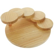 Talerz Deski Serów Drewniane Naczynie Sushi Obrotowe