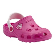 Detské šľapky Coqui Little Frog light fuchsia/pale pink 31-32 EU