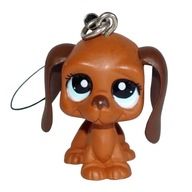 Littlest Pet Shop LPS TOMY mini baby brelok ZAWIESZKA piesek basset