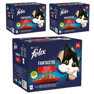 FELIX FANTASTIC WIEJSKIE SMAKI W GALARETCE SASZETKI 72x85g