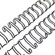 Drôtený hrebeň na bindovanie 5/8" 1,59cm čierny