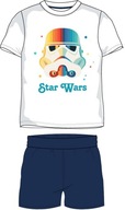 Chlapčenské pyžamo Star Wars bielo-granátové 116