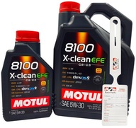 Motorový olej Motul 8100 X-Clean EFE 5 l 5W-30 + Motorový olej Motul 10112 1 l 5W-30