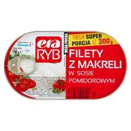 FILETY Z MAKRELI W SOSIE POMIDOROWYM ERA RYB 300G