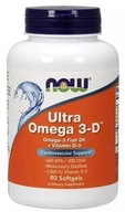 NOW Foods Ultra Omega 3D Vitamín D3 90 mäkké kapsuly