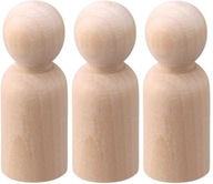 Pešiaci drevené figúrky ľudia ON DIY 53mm 3ks