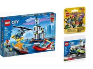 KLOCKI LEGO City 60308 Akcja nadmorskiej policji i strażaków + DWA SUPER