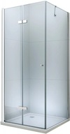 Sprchovací kút zalamovací Lima 90x70 cm, číre sklo, chróm + vanička 856-090