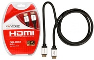 KABEL HDMI 2.1 PRZEWÓD ULTRA HD 4K 8K 3m OPLOT