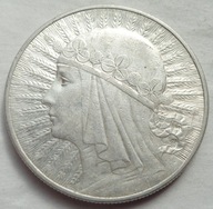 10 złotych - GŁOWA KOBIETY - 1933 - srebro