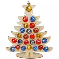 Adventný kalendár na čokolády Vianočný stromček DARČEK Vianoce Santa Claus