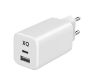 Ładowarka sieciowa Xqisit dual USB-C / USB-A - 65W PD GaN + kabel 2 metry