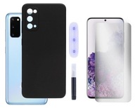 Etui Jelly do Samsung S20 S11e czarny MATT+SZKŁO Case Pokrowiec