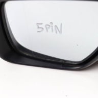 MAZDA 5 mirror left 5 PIN black, E4022284 E4012284 E4012285 EUROPA