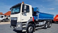 DAF CF 410 6x4 Manual Hydroburta Nowe Opony Su...