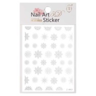 Samolepky na nehty vánoční Z-A901 BÍLÉ