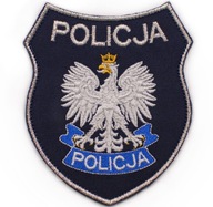 POLICJA TARCZA ORZEŁ NASZYWKA NIĆ METALICZNA RZEP