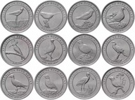 Turcja 2020 12 monet. Ptaki_______6338
