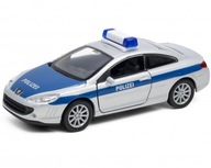 Peugeot 407 polícia 1:34-39 model WELLY policajné auto