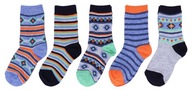 5x farebné ponožky - vzory PRIMARK 23/26