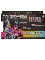 Pastelky Bambino v drevenej väzbe s temperovkou Monster High 18 ks